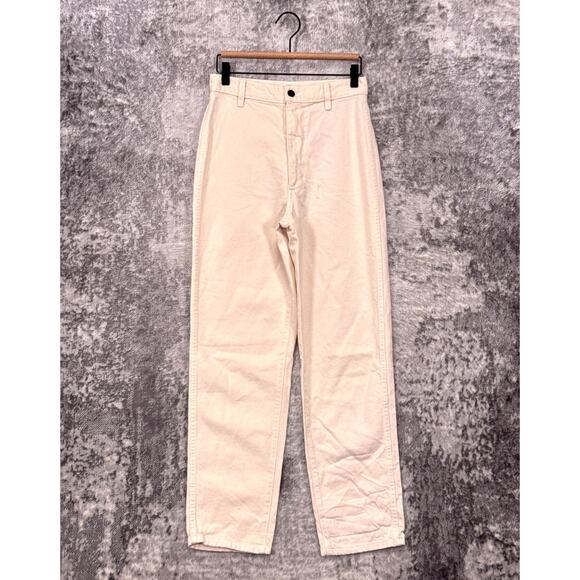OZMA of California Jeans 28 Womens High Rise Straight Natural Putty Denim
